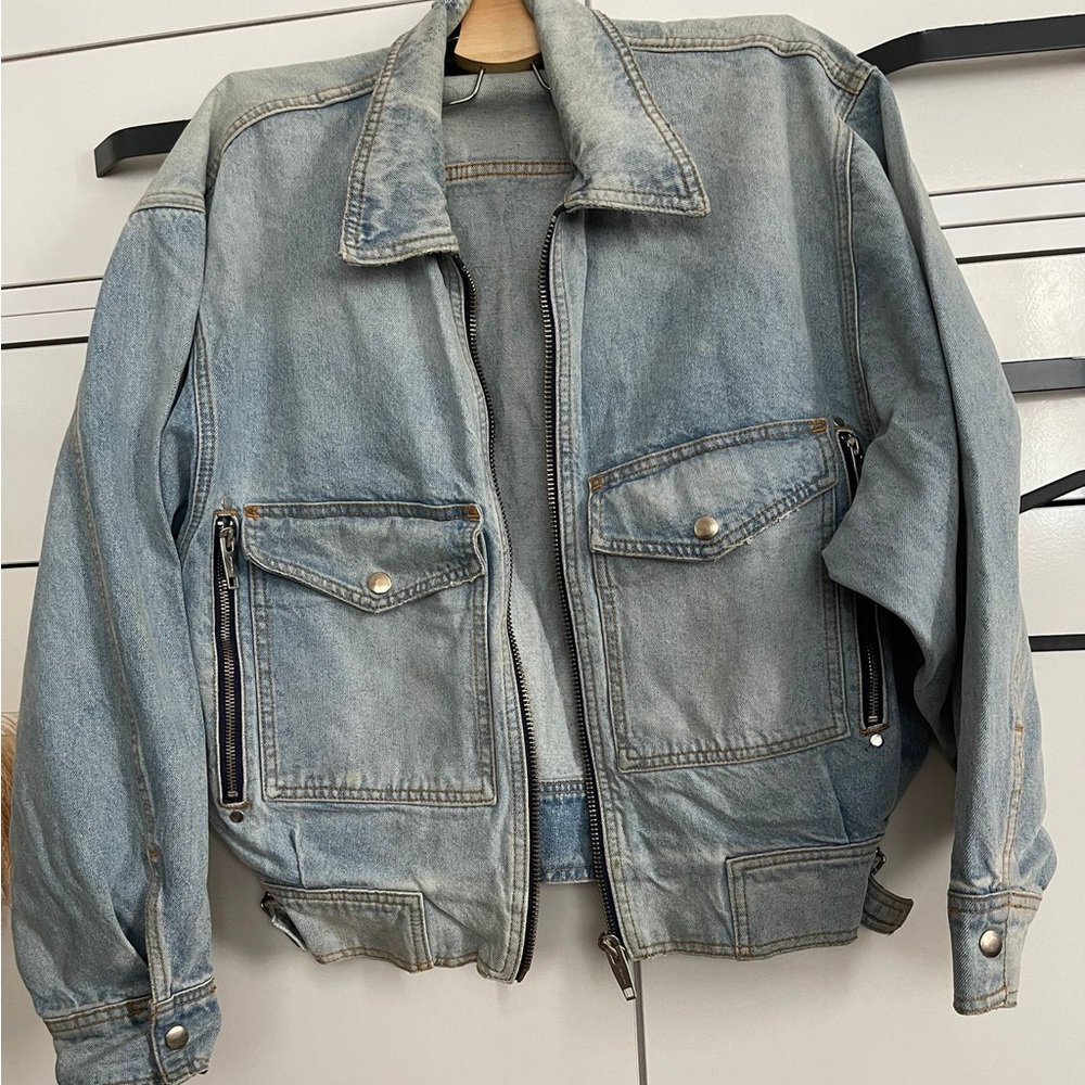 The Kooples Light Blue Denim with Black Patch